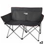 Canapé deux places Aktive Noir Pliable 107 x 88 x 63 cm (2 Unités) 169,99 €