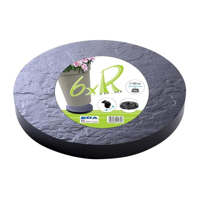 Image secondaire de Support à roulettes pour pots de fleurs EDA