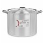 Marmite avec couvercle Ø 34 cm Argenté Aluminium (2 Unités)