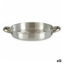 Poêle Argenté Aluminium 25 x 4,5 x 33 cm (12 Unités)