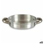 Poêle Argenté Aluminium 17 x 4 x 23 cm (12 Unités)