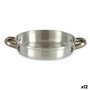 Poêle Argenté Aluminium 19 x 4,5 x 25,5 cm (12 Unités)
