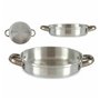 Poêle Argenté Aluminium 19 x 4,5 x 25,5 cm (12 Unités)