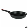 Poêle Ø 30 cm Noir Aluminium (6 Unités)