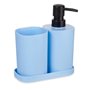 Ensemble de Bain Bleu Noir polypropylène (12 Unités)
