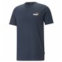 Chemisette Puma Ess+ 2 Col Small Log Bleu foncé Unisexe