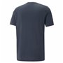 Chemisette Puma Ess+ 2 Col Small Log Bleu foncé Unisexe