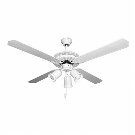 Ventilateur de Plafond avec Lumière Orbegozo CT35132B Blanc 70 W Ø 132 c