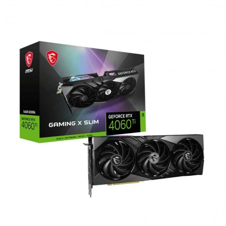 Carte Graphique MSI GEFORCE RTX 4060 Ti GAMING X SLIM 16G 16 GB RAM NVID