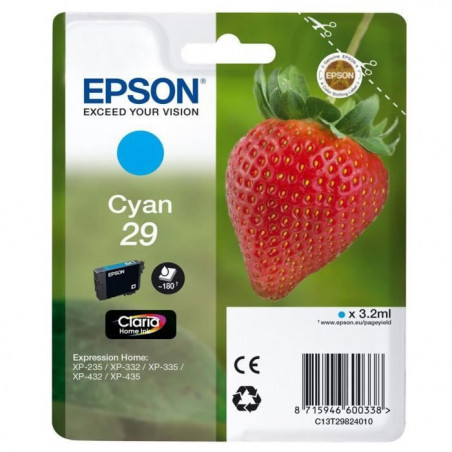 EPSON Cartouche T2982 - Fraise - Cyan 18,99 €
