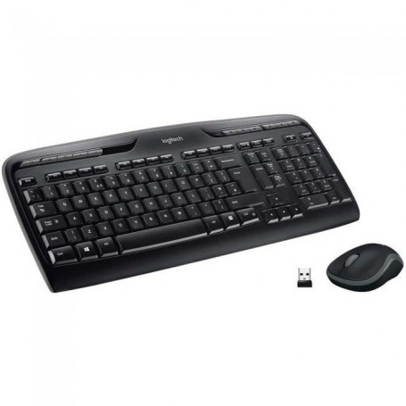 Logitech Wireless Combo MK330 clavier Souris incluse USB Azerty Français Noir