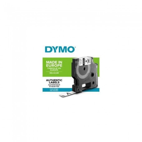 Ruban Laminé pour Etiqueteuses Dymo Poliéster Permanente IND Blanc Multicouleur Noir/Blanc