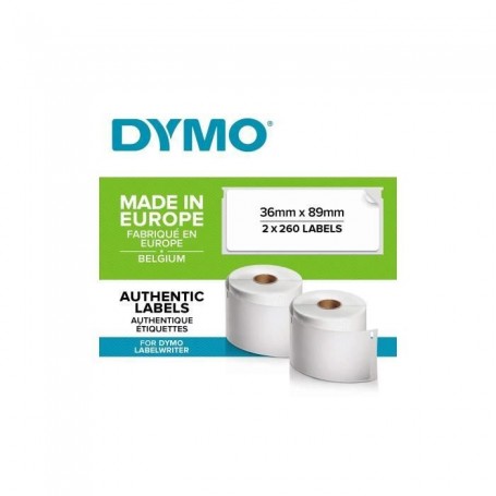 Rouleau d'Étiquettes Dymo S0722400 Blanc Rouge Noir/Blanc