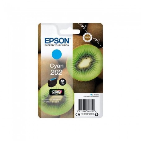 Epson Kiwi Singlepack Cyan 202 Claria Premium Ink