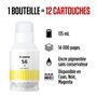 Bouteille d'encre - CANON - GI-56BK - Jaune - Compatibilité MAXIFY GX