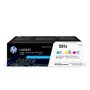 HP 201X Pack 3 cartouches de toner trois couleurs LaserJet grande capa