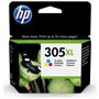 HP 305XL Cartouche d'encre trois couleurs grande capacité authentique 
