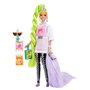 Barbie - Barbie Extra Natte Vert Fluo - Poupée