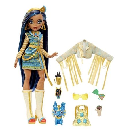 Monster High - Cleo de Nile avec animal de compagnie - Poupée - 4 ans 