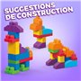 Mega Bloks - Sac Bleu 60 blocs - First Builders  - Jouet de constructi