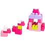 Mega Bloks - Sac Rose 60 blocs - First Builders  - Jouet de constructi