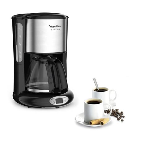 MOULINEX Cafetiere filtre. Programmation 24 heures. Capacité de 1.25 L