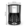 MOULINEX Cafetiere filtre. Programmation 24 heures. Capacité de 1.25 L