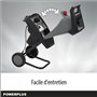 Powerplus Broyeur de Végétaux Électrique POWEG5011 - 2400 W. Max. Ø40