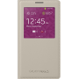 Etui à rabat à zone transparente Samsung beige pour Samsung Galaxy Not