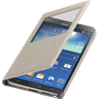 Etui à rabat à zone transparente Samsung beige pour Samsung Galaxy Not