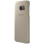 Coque rigide en cuir beige Samsung EF-VG935LU pour Galaxy S7 Edge G935
