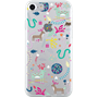 Coque semi-rigide transparente motifs rennes pour iPhone SE (2020)/8/7