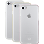 Lot de 3 bumpers Colorblock rose, doré et blanc pour iPhone 6/6S/7/8