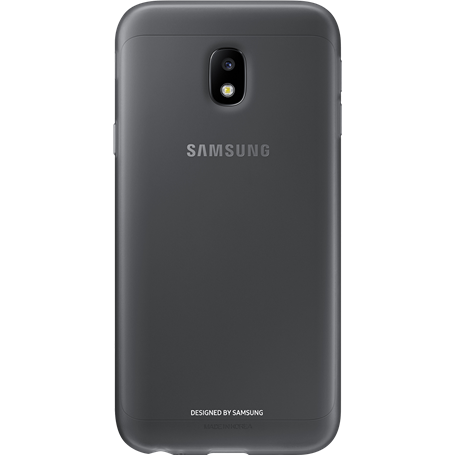 Coque semi-rigide Samsung EF-AJ330TB noire translucide pour Galaxy J3