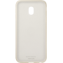 Coque semi-rigide Samsung EF-AJ330TF dorée translucide pour Galaxy J3