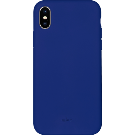 Coque semi-rigide bleue Icon Puro pour iPhone XS Max