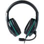 Casque Gaming filaire turquoise et noir avec micro amovible Nacon GH-1