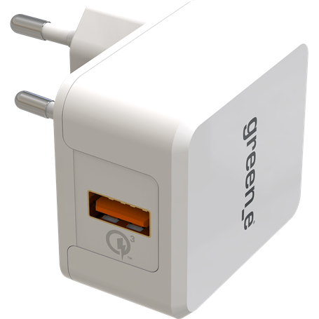 Chargeur secteur blanc Green_e 3.0 A