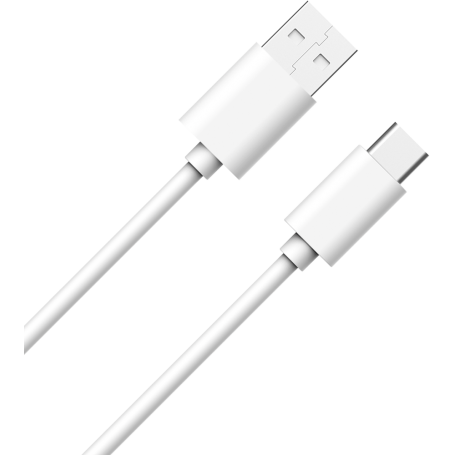 Câble USB A/USB C 1m 3A Blanc WOW