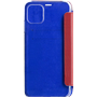 Folio en Cuir Rouge avec dos transparent pour Apple iPhone 11 Pro Beet