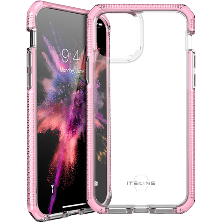 Coque semi-rigide Itskins Supreme Clear rose pour iPhone 11 Pro Max