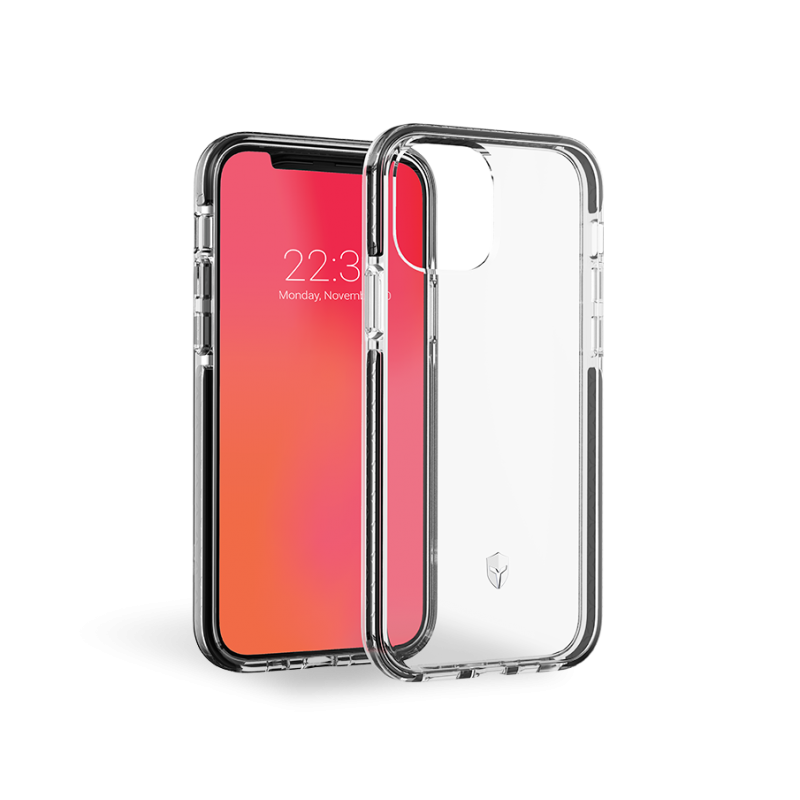 Coque Renforcée iPhone 12 / 12 Pro LIFE Contour Noir - Garantie à vie