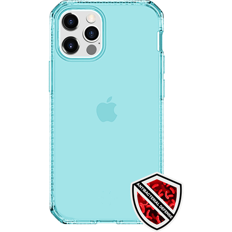 Coque Renforcée iPhone 12 Pro Max Spectrum Clear Bleue Itskins