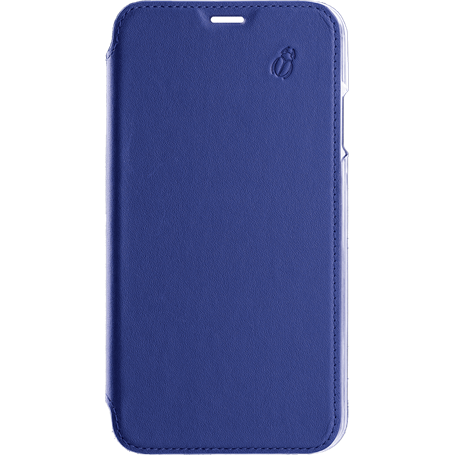 Folio en Cuir Premium dos Crystal Bleu pour iPhone 12 Pro Max Beetleca