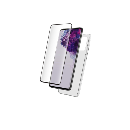 Pack G S20 Accessoires Coque Transparente + Verre trempé Bigben
