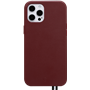 Coque iPhone 12 Pro Max Elysée en Cuir Bordeaux Artefakt