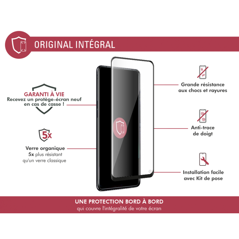 Image secondaire de Protège écran Oppo Find X3 Pro 3D Original - Garanti à vie Force Glass