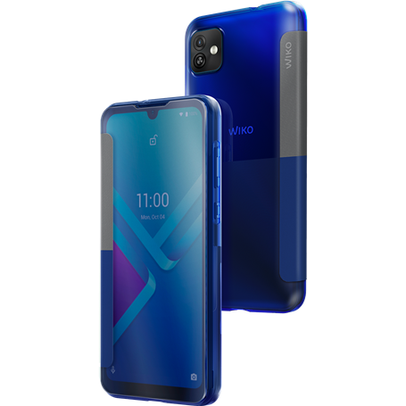 Folio Easy Bleu pour Wiko Y82 Wiko