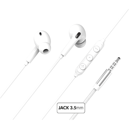 Ecouteurs Jack 3.5mm Intra-auriculaire Garanti à vie Conception renfor