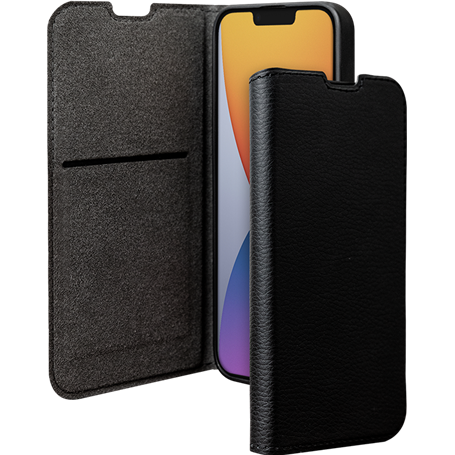 Etui Folio Wallet iPhone 14 Support vidéo Noir - 65% Plastique recyclé